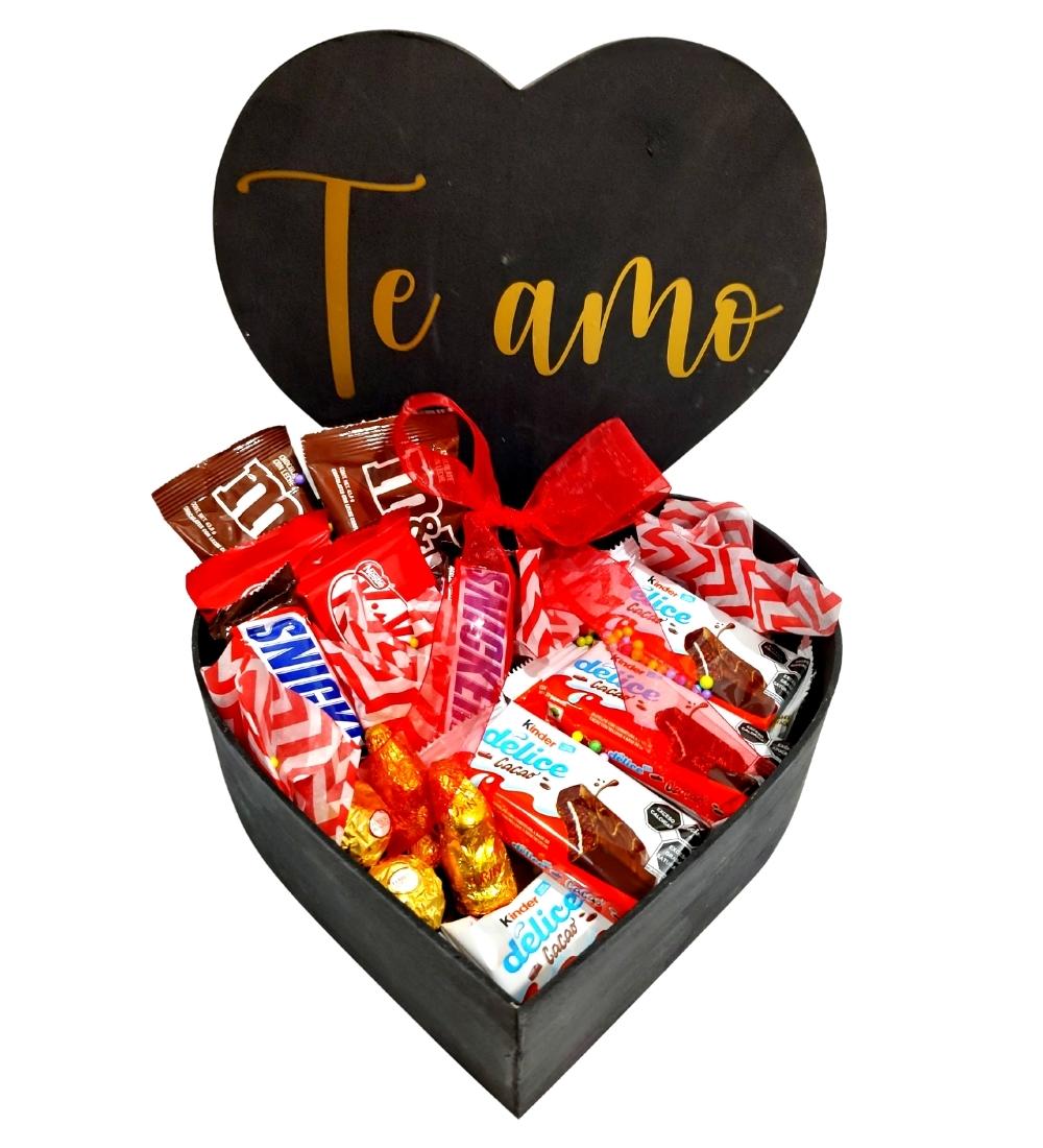 Caja Corazón de Chocolates Te Amo
